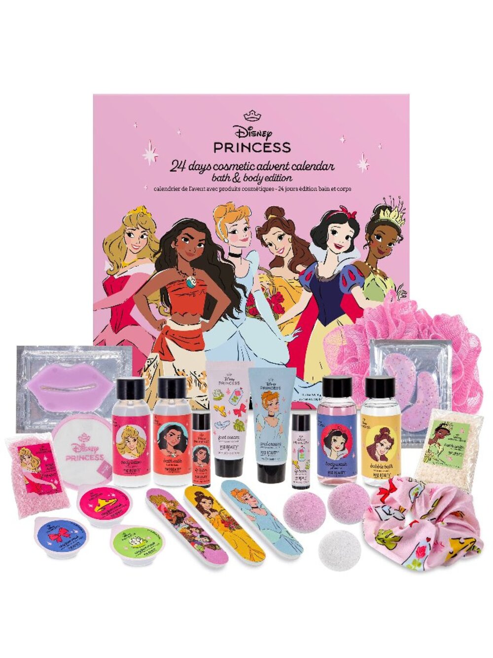 NEW MAD BEAUTY X Disney Princess 24 Days Advent Calendar Bath & Body Set